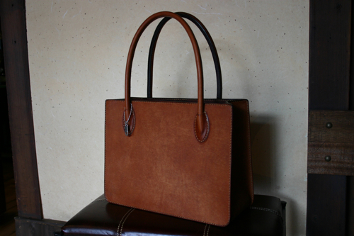 写真：手縫い Tote bag (Sample)